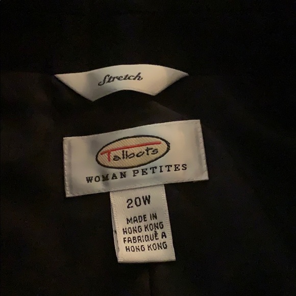 Talbots black jacket blazer size 20W - Picture 9 of 11